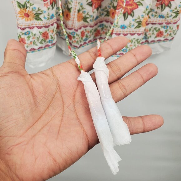 Farm Rio Off White Bloom Garden Sleeveless Blouse Women Size Small NWOT - Picture 4 of 12